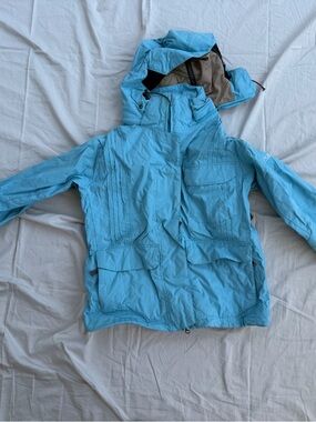 SESSIONS Light Blue Ski Jacket with Hood